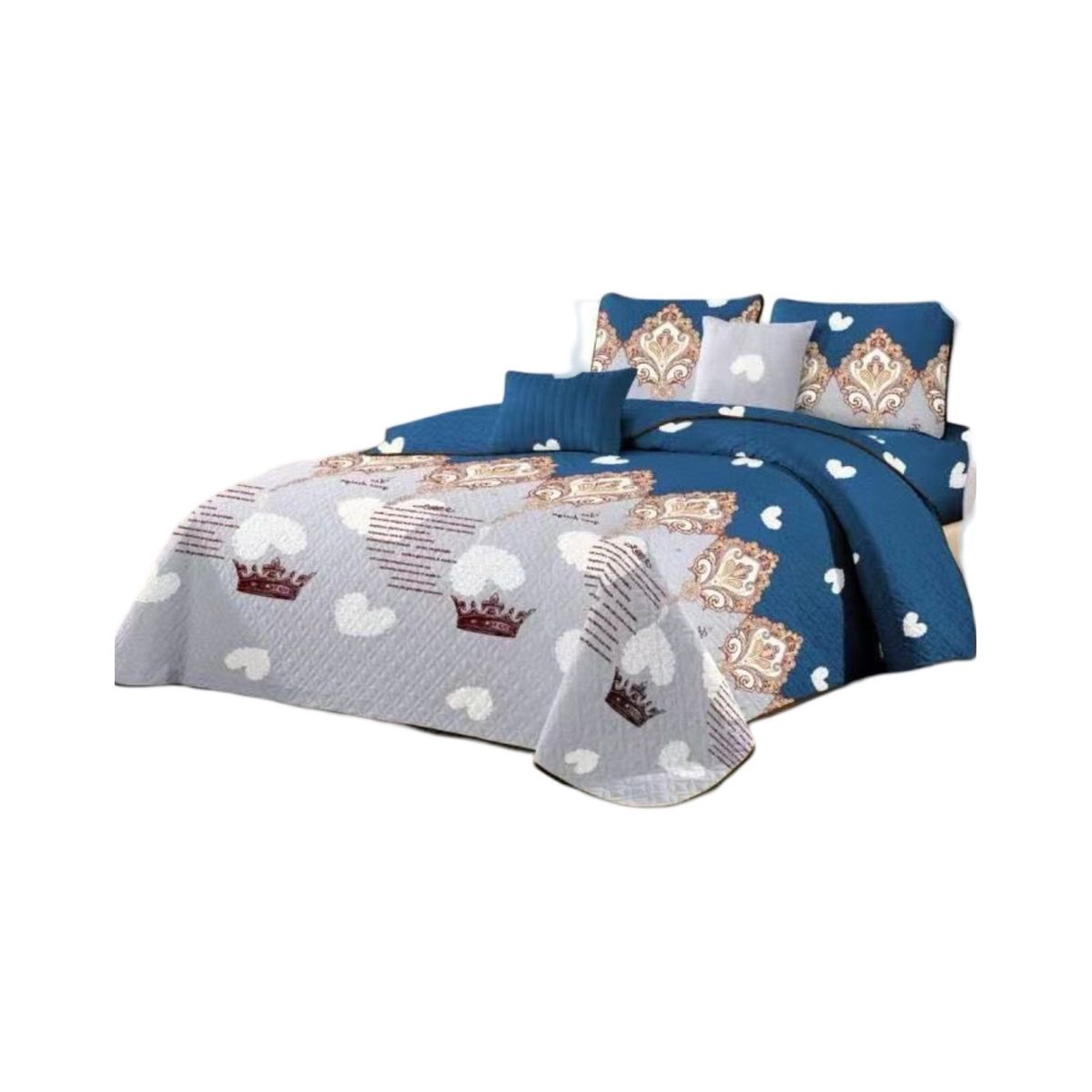 GENERICO - Quilt Reversible de Verano - Diseño Fresco D7_.