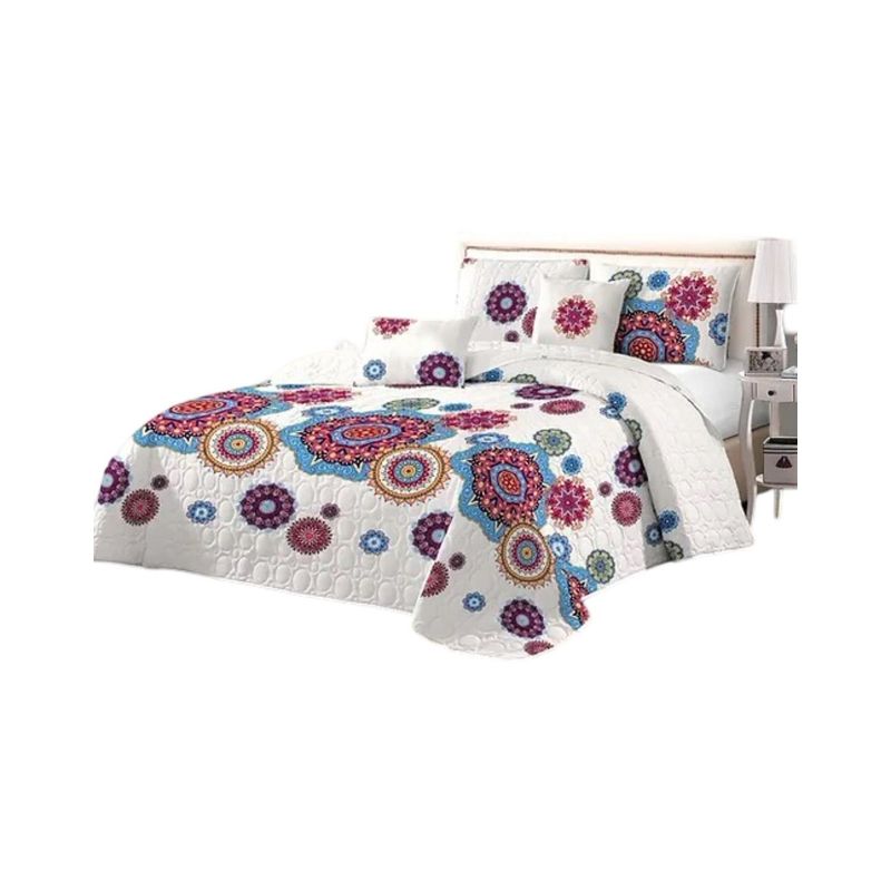 GENERICO - Cubrecama Quilt 2 Plazas Verano - Ligero y Suave E6