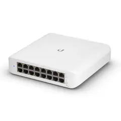 UBIQUITI - Switch Lite 16 PoE de 16 Puertos Gestionado PoE+ - Blanco