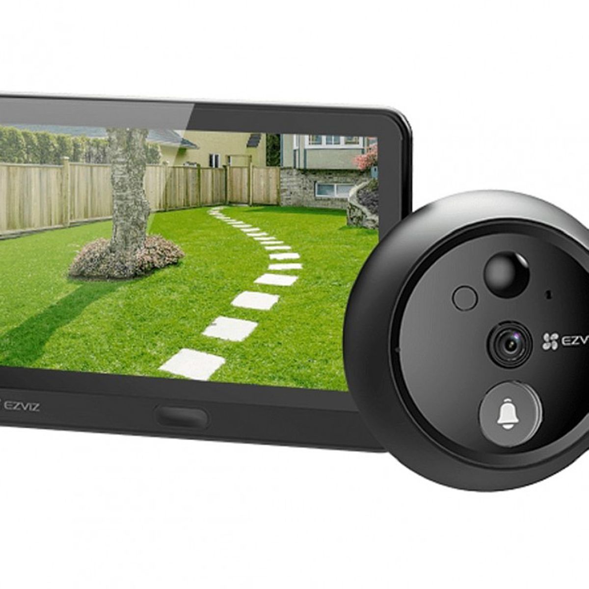 EZVIZ - Timbre Inteligente EZVIZ 2MP Inalambrico Con Bateria CS-HP4-R100-6E2WPFBS Negro