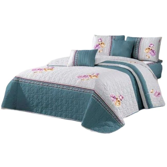 GENERICO - Quilt Reversible de Verano - Diseño Fresco D8