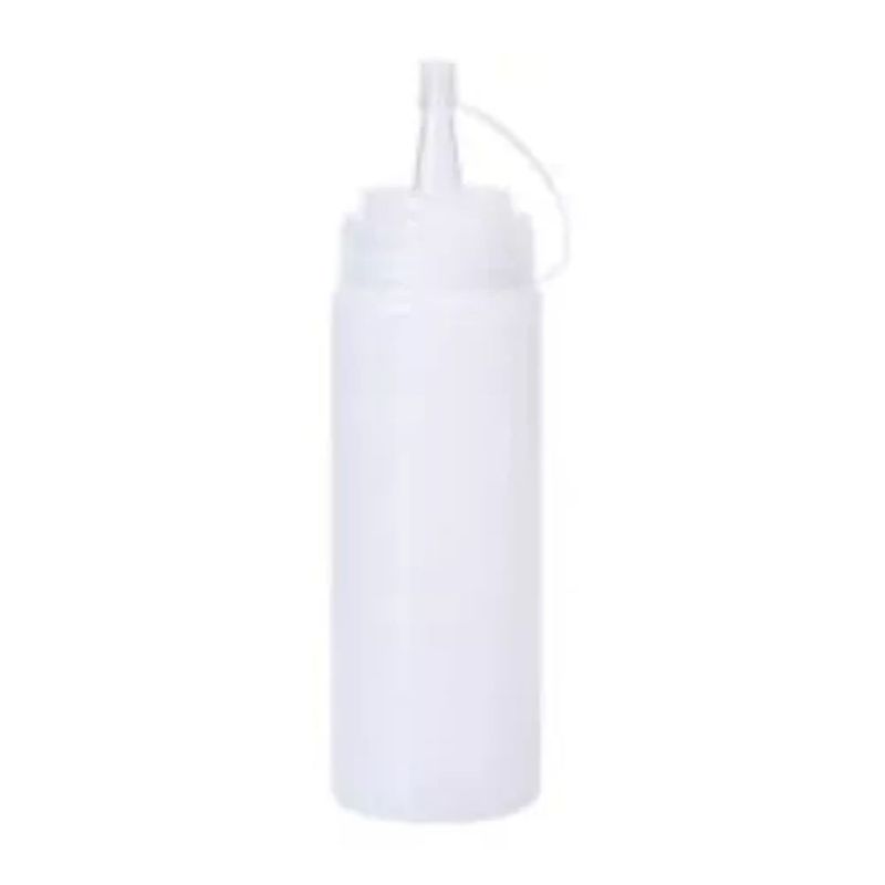 CATALAB - Dispensador Salsa Plástico Transparente 32 Oz Con Tapa