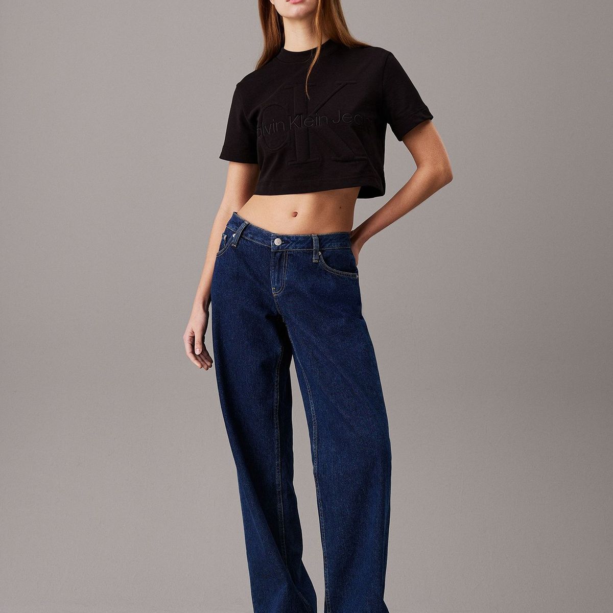 CALVIN KLEIN - Polera Premium Monologo Short Negro Calvin Klein