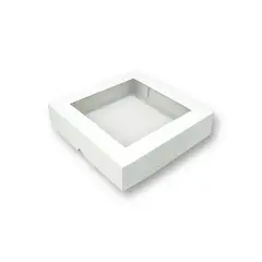 GENERICO - Pack 10 Cajas Para 4 Donas, Berlines O Bombones Con Visor