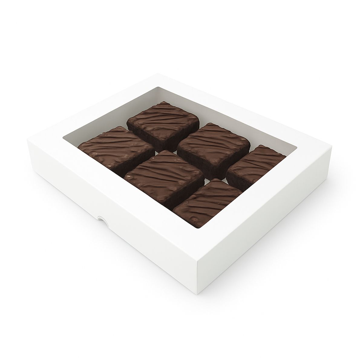 GENERICO - Pack 10 Cajas Para 6 Donas, Berlines O Bombones Con Visor