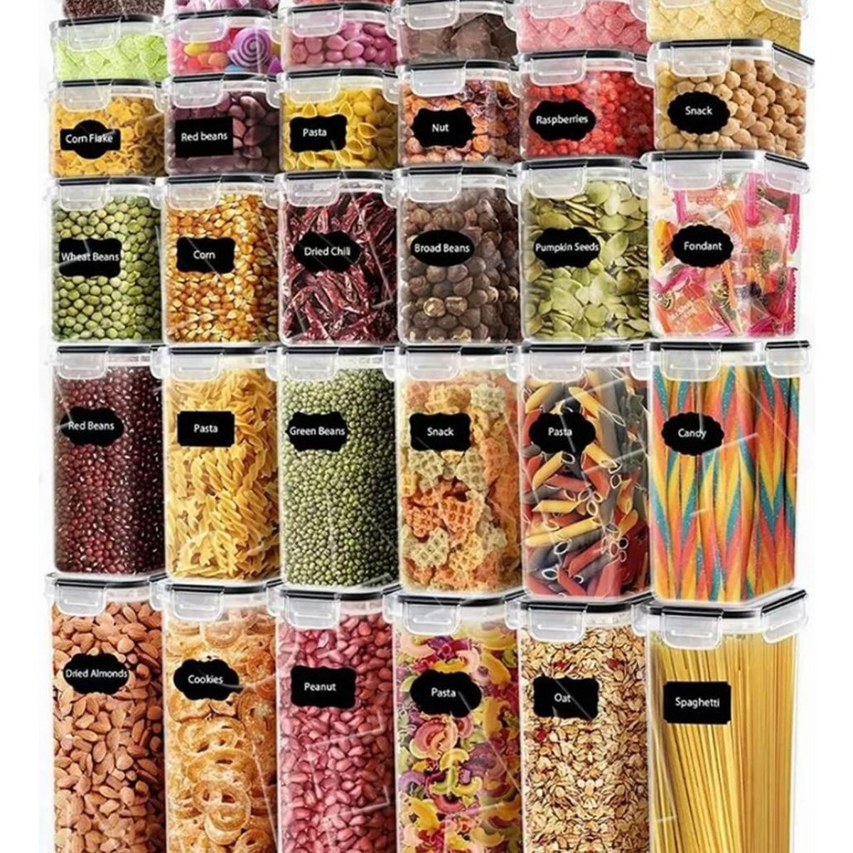 Set 42 Contenedores Herméticos Almacenamiento Cocina Plásticos, marca IMPORTCLICK - Foto Principal