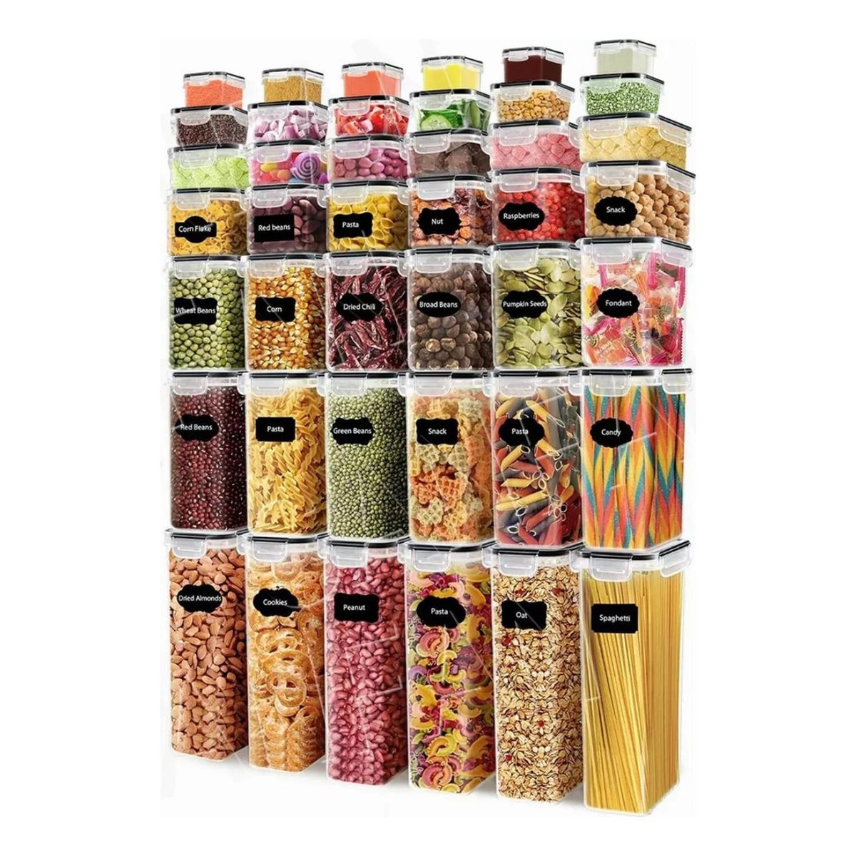 Set 42 Contenedores Herméticos Almacenamiento Cocina Plásticos, marca IMPORTCLICK - Foto Principal