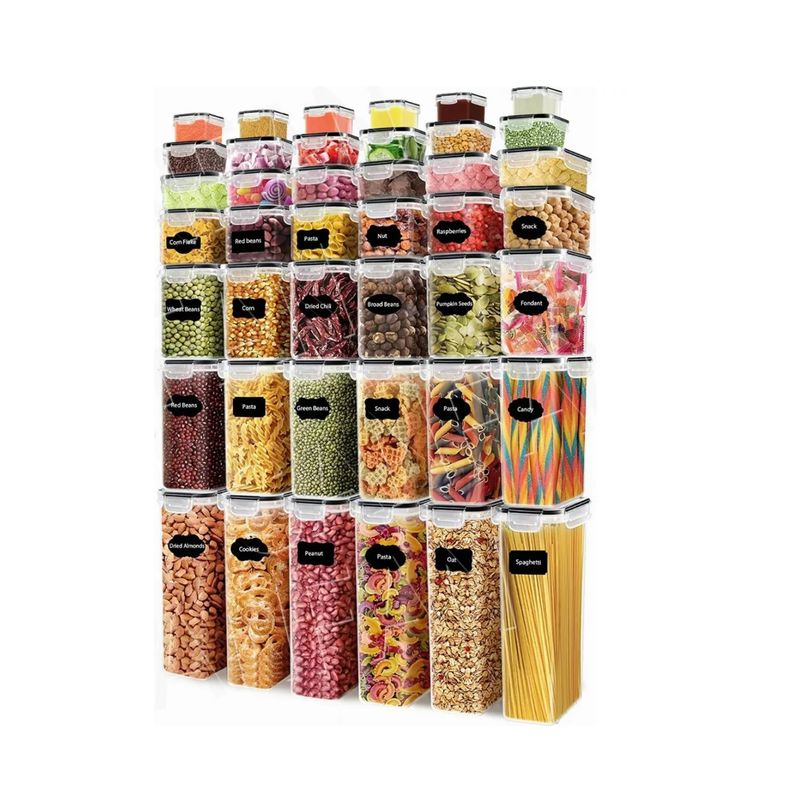 IMPORTCLICK - Set 42 Contenedores Herméticos Almacenamiento Cocina Plásticos