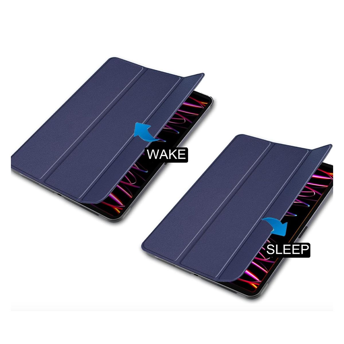 JOIGO - Funda SmartCover Para iPad Mini 6 Con Ranura de Lápiz Lila