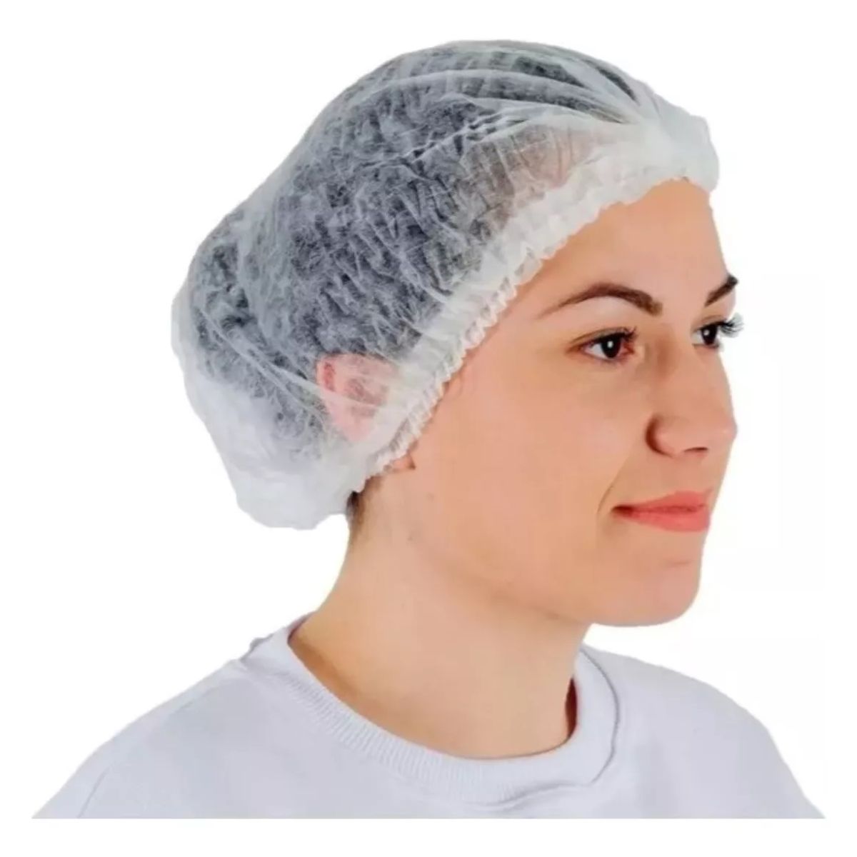 GENERICO - Cofias Desechable Gorro Blanca ( 500 Unidades ) Gorro Clip