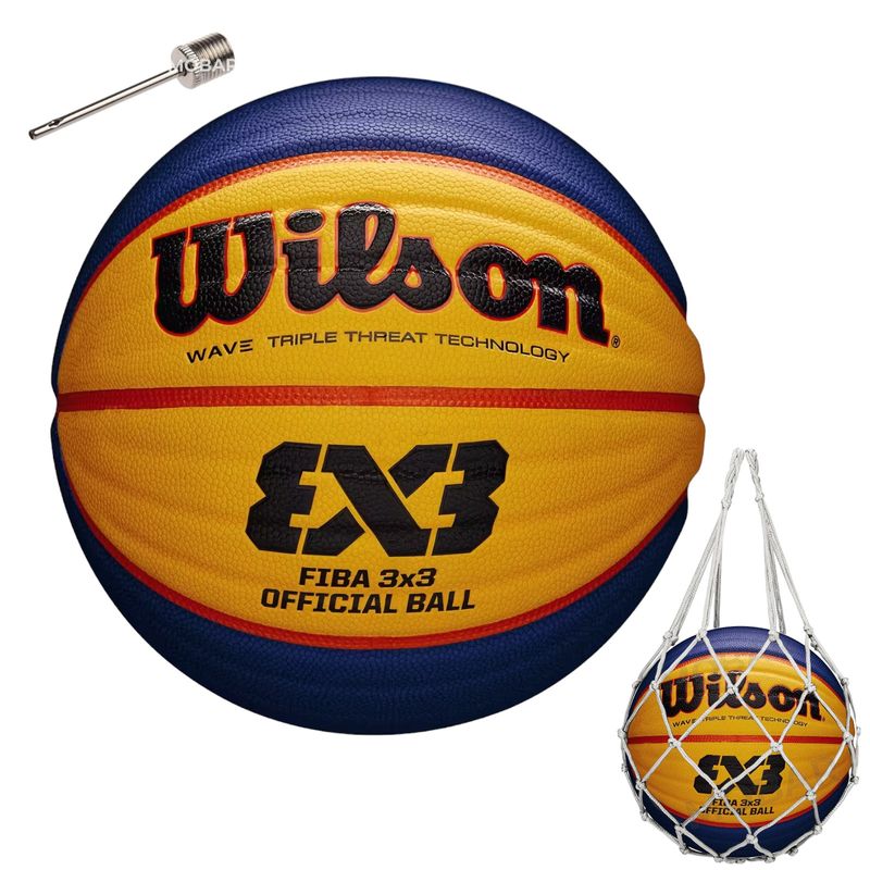 WILSON - Balon Basketball Basquetbol Wilson Fiba 3x3 Oficial Cuero Pu
