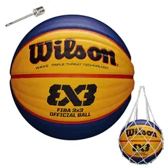 WILSON - Balon Basketball Basquetbol Fiba 3x3 Oficial Cuero Pu