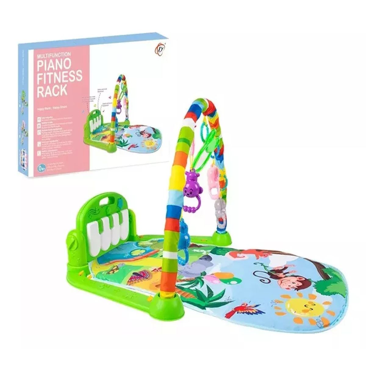 GENERICO - Alfombra Gimnasio Musical Con Piano Para Bebés Didactica