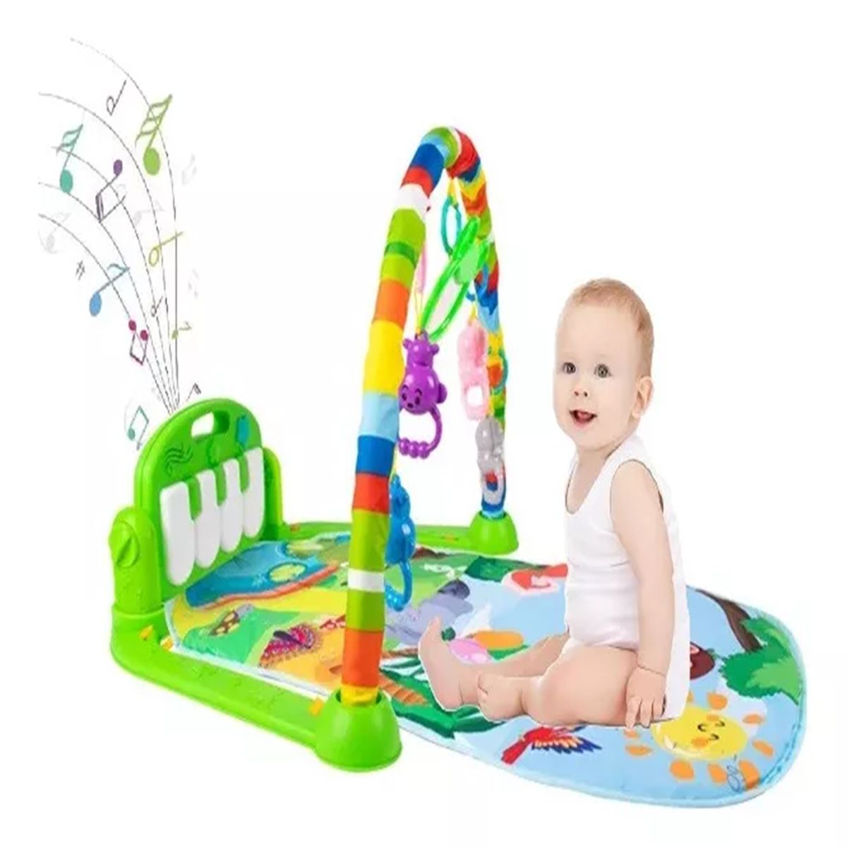 GENERICO - Alfombra Gimnasio Musical Con Piano Para Bebés Didactica