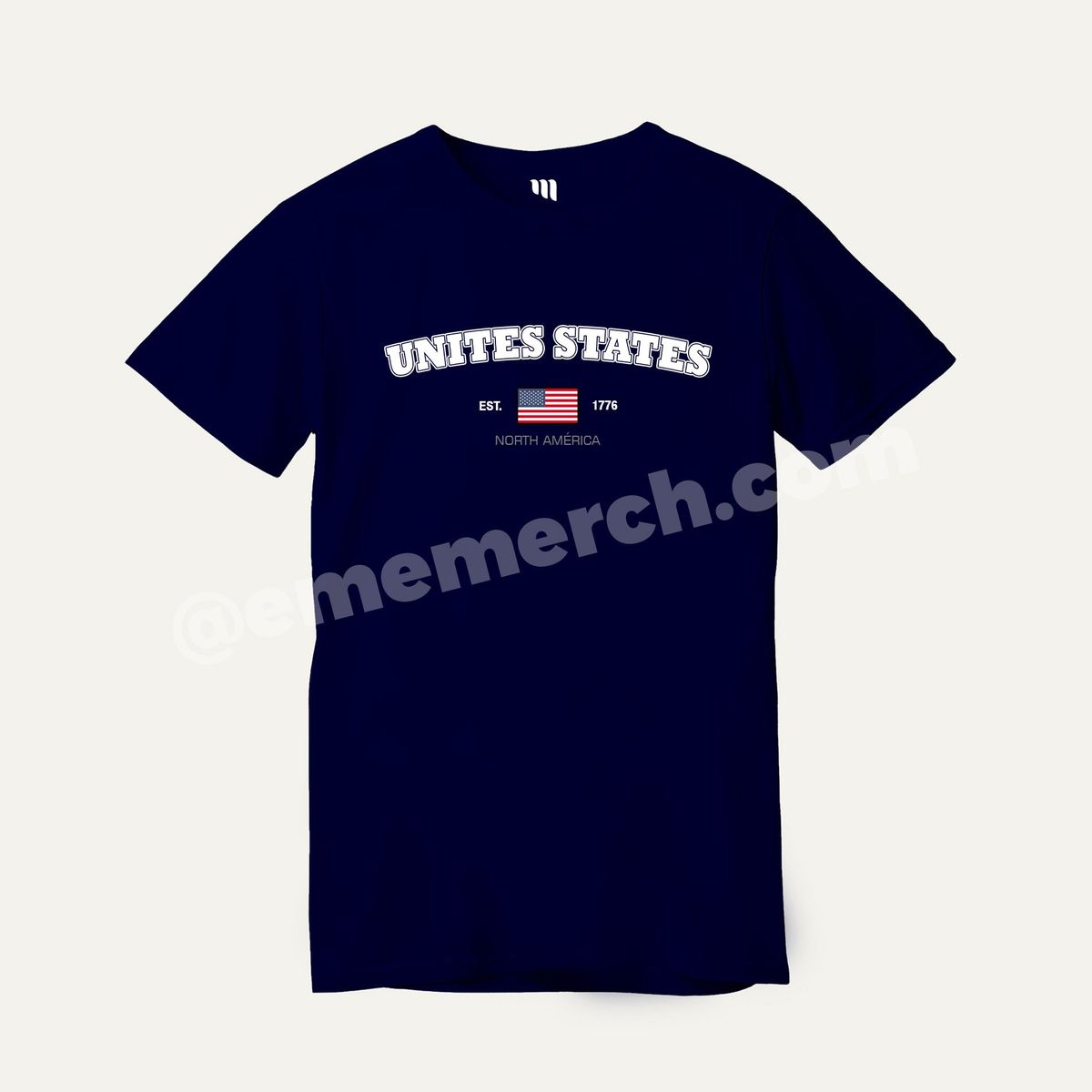 GENERICO - Eme Merch Polera USA Est. 1776