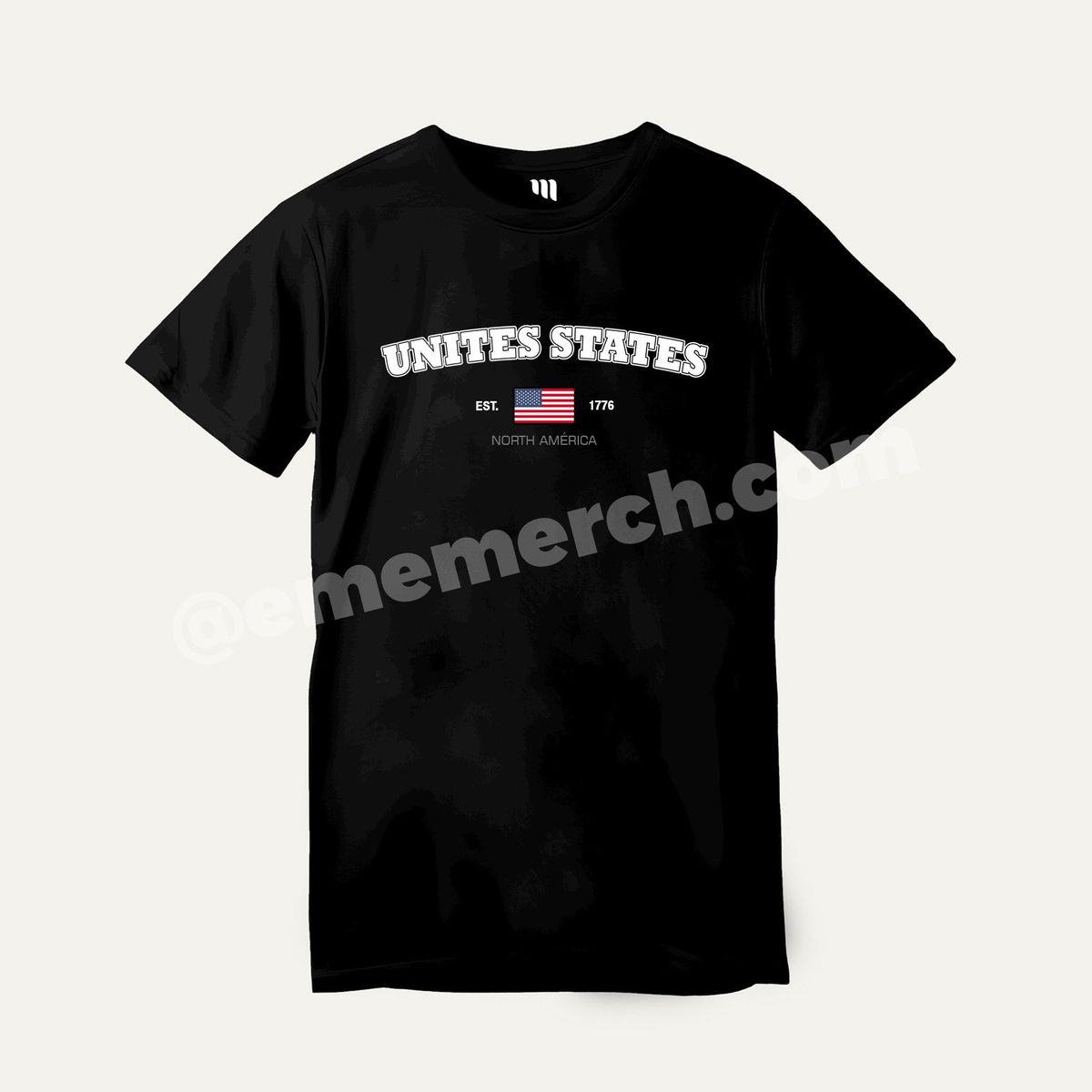GENERICO - Eme Merch Polera USA Est. 1776