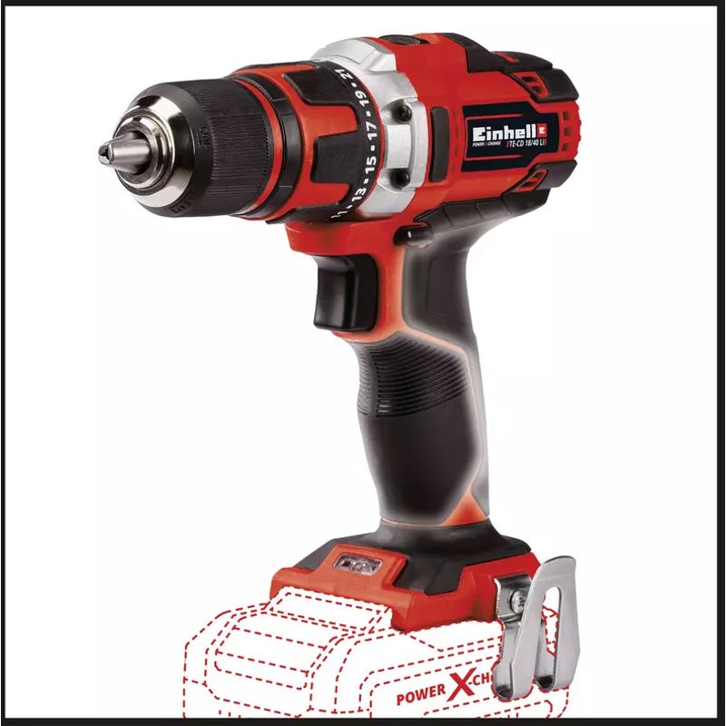 EINHELL - TALADRO INAL 18V  TE-CD 18/40 Li-Solo mandril 13mm - EINHELL