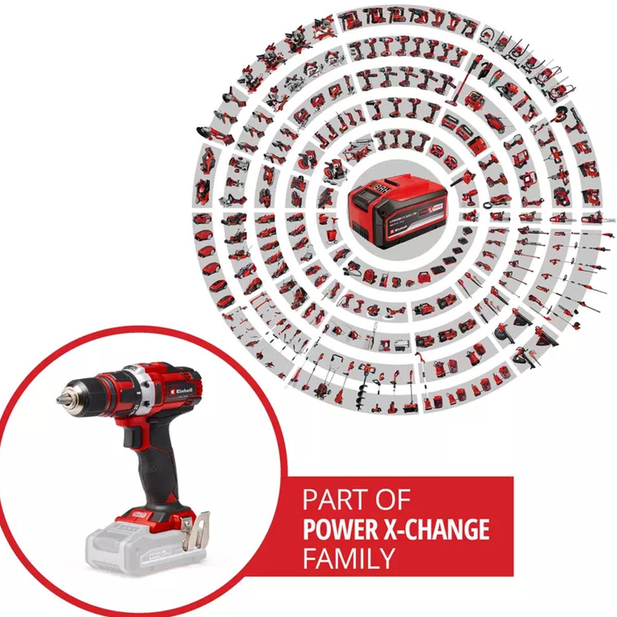 EINHELL - TALADRO INAL 18V  TE-CD 18/40 Li - Sin bateria  mandril 13mm - EINHELL