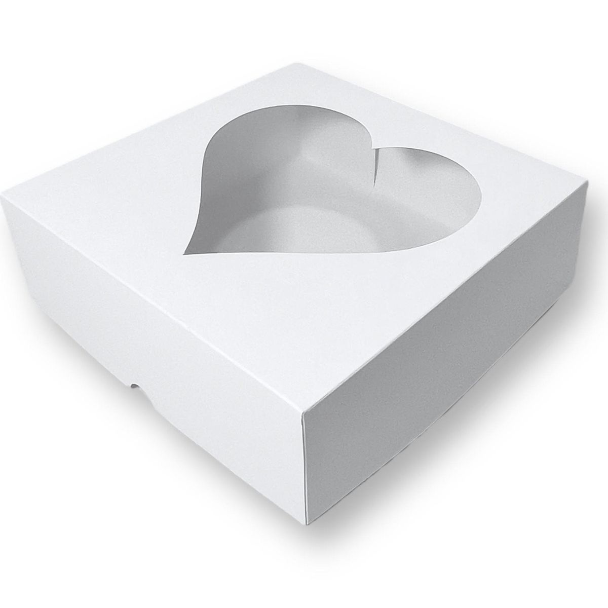 Pack 10 Cajas Con Visor De Corazon Para Desayuno O Dulces, marca GENERICO - Foto Principal