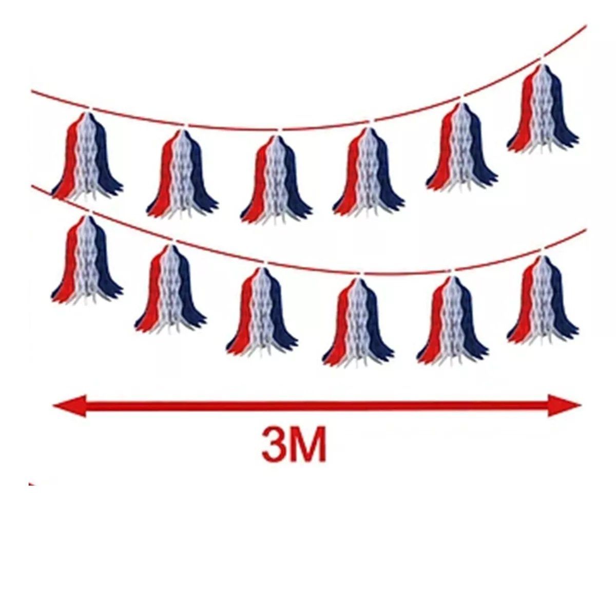 GENERICO - Guirnaldas Adorno Decoración Fiestas Patrias Chile Mediano