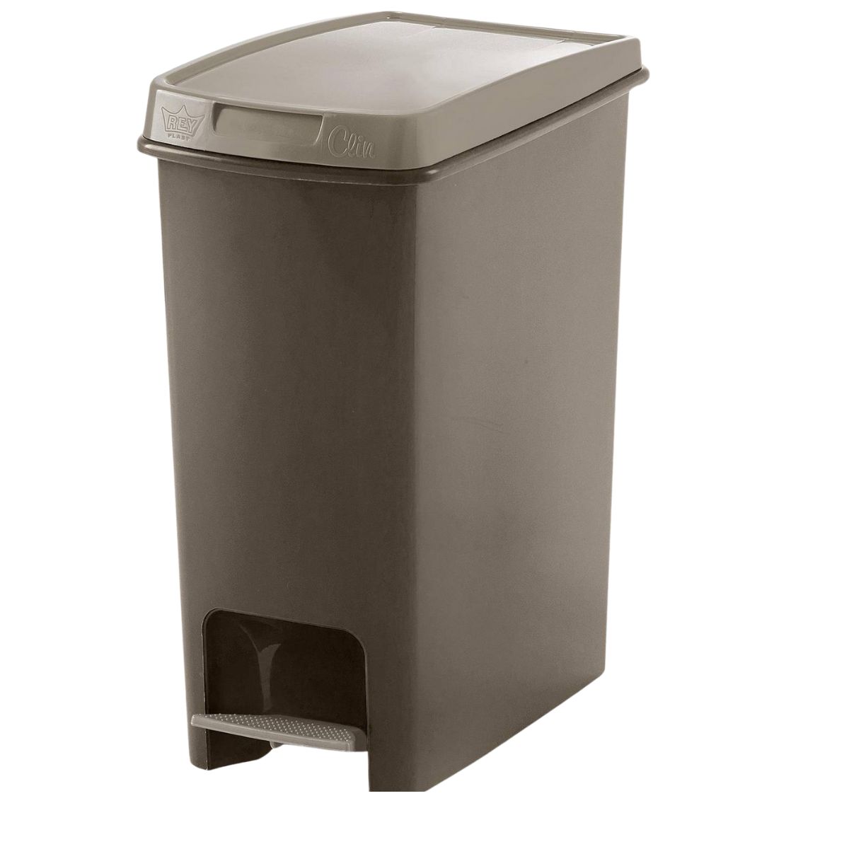 REYPLAST - Basurero Antideslizante Con Pedal Modelo Clin 12.5 Litros