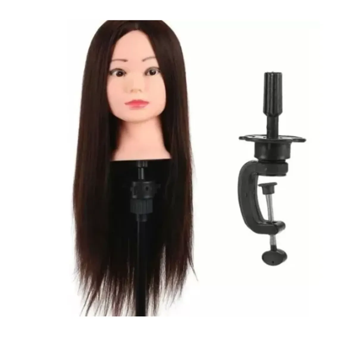 GENERICO - Atril Pedestal Para Cabeza Tecnica + Cabeza 80% Naturales  CASTAÑO