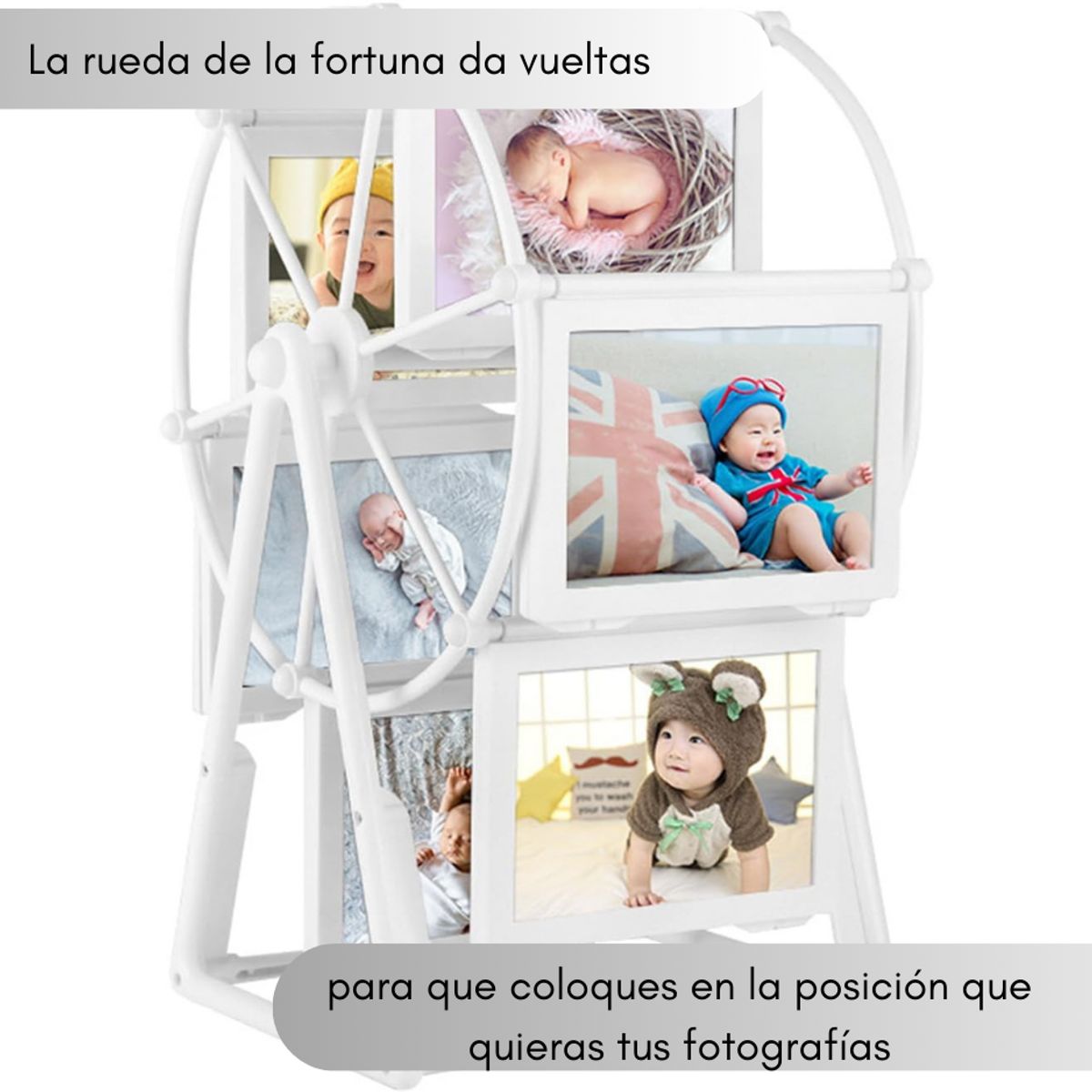 GENERICO - Marco Rueda Porta Retrato Giratorio 12 Fotos De Escritorio