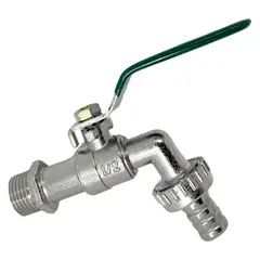 GENERICO - Llave De Paso 12 PuLG Metálica Para Grifo Jardín Lavadero