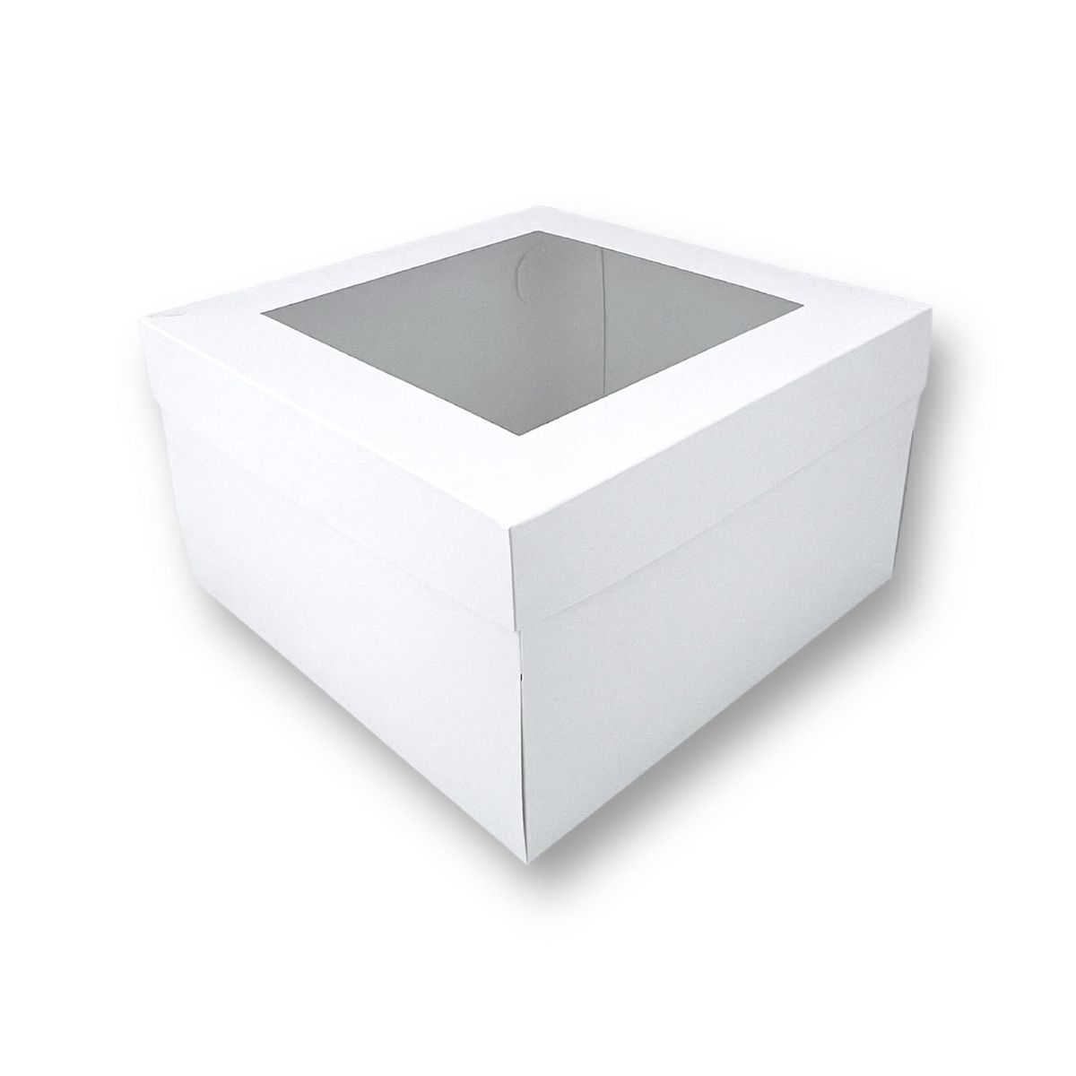 GENERICO - Pack 10 Cajas Para Tortas Medianas 26x26x15cm Con Visor