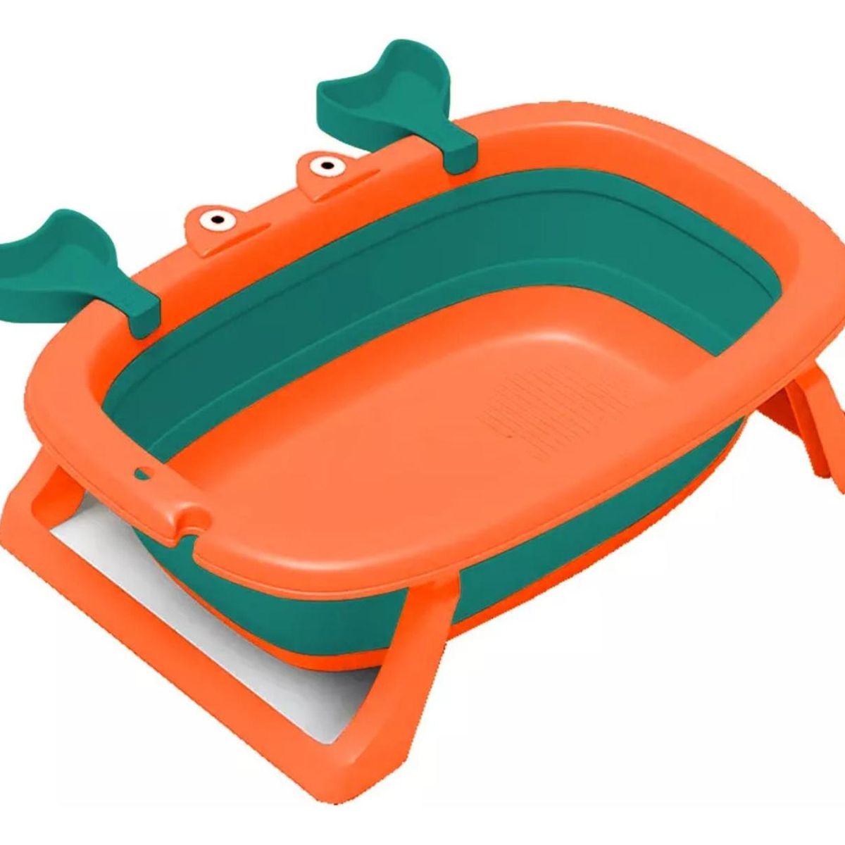 IMPORTCLICK - Bañera Tina Bebé Plegable Malla Reforzada Cangrejo 20 LT Naranja
