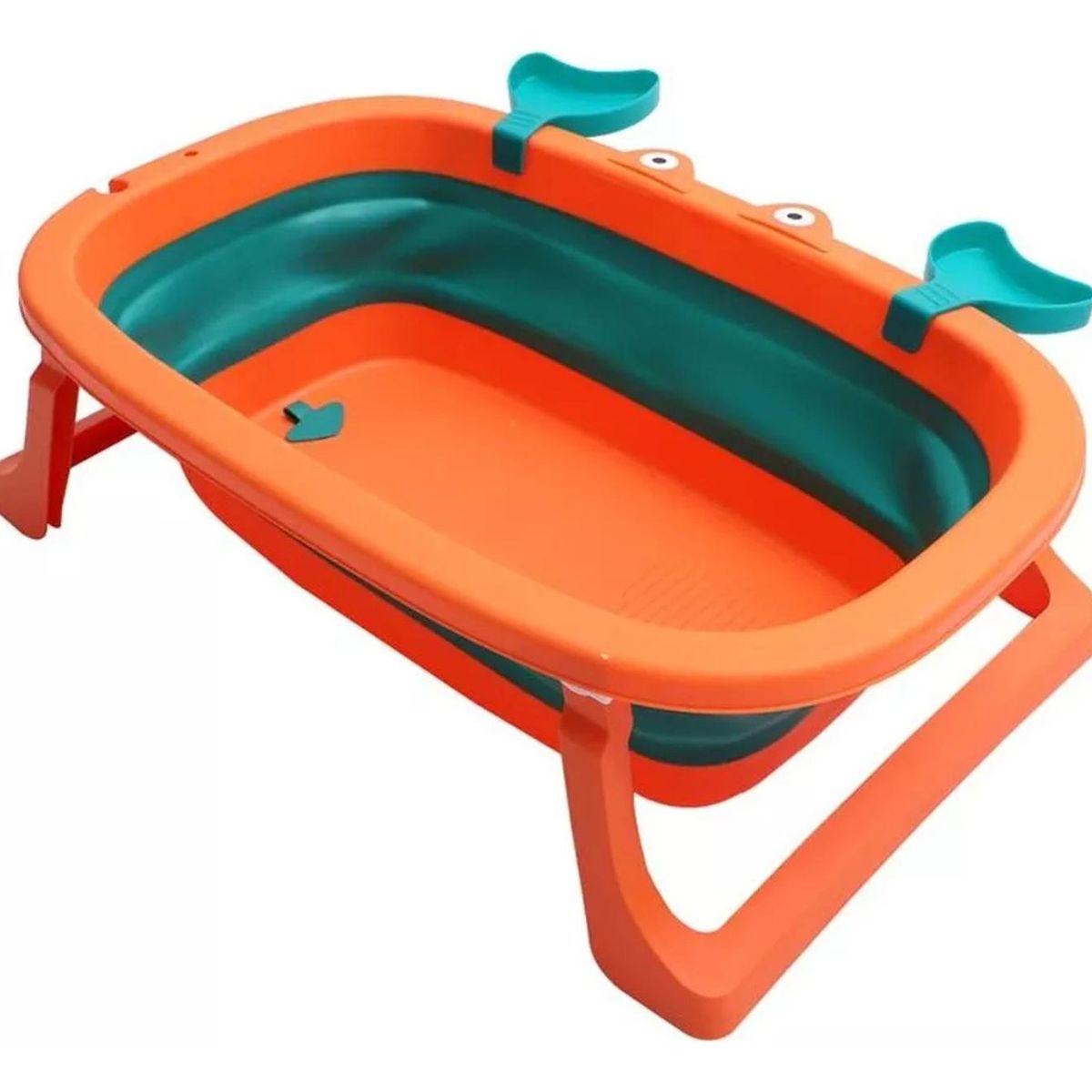IMPORTCLICK - Bañera Tina Bebé Plegable Malla Reforzada Cangrejo 20 LT Naranja