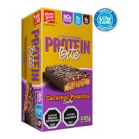 BOX 4 BARRAS PROTEIN BITE 20G CARAMEL PEANUTS -