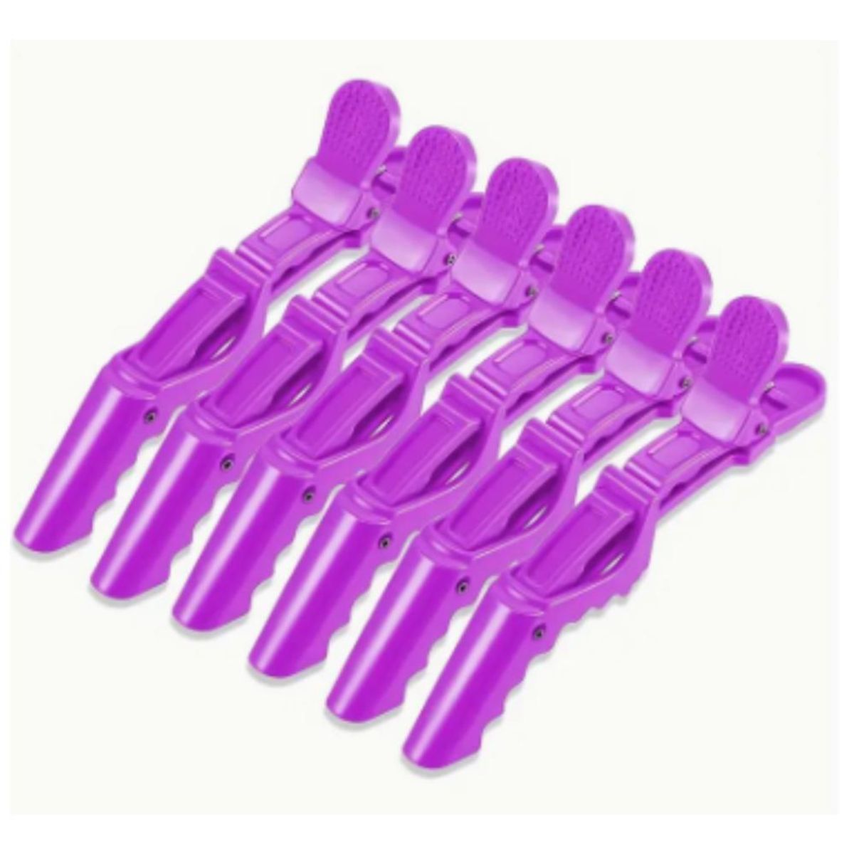 GENERICO - Pinzas De Cabello Tipo Cocodrilo X5 Morado