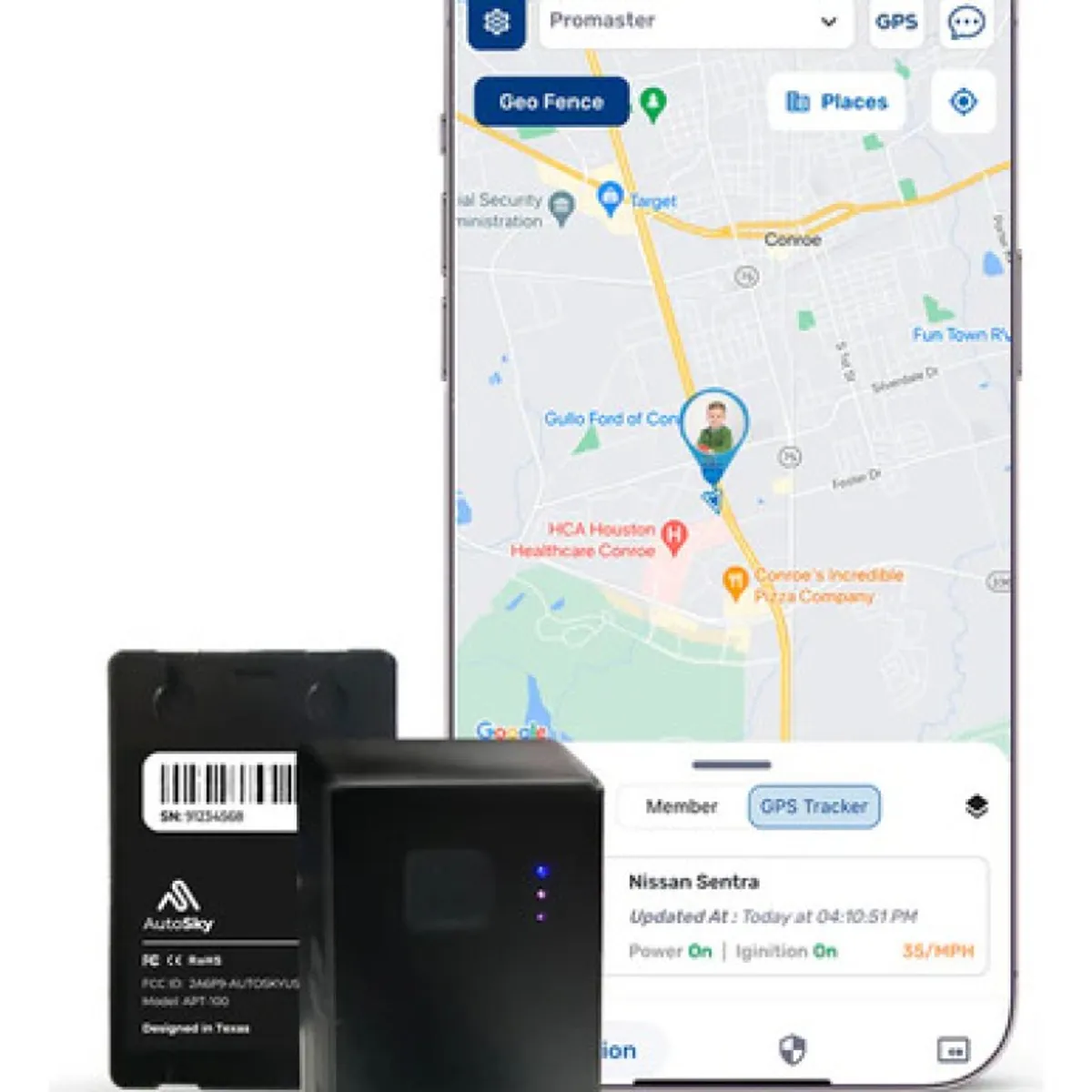 NEMESIS - Gps Autosky 4g Portatil App Sos Recargable