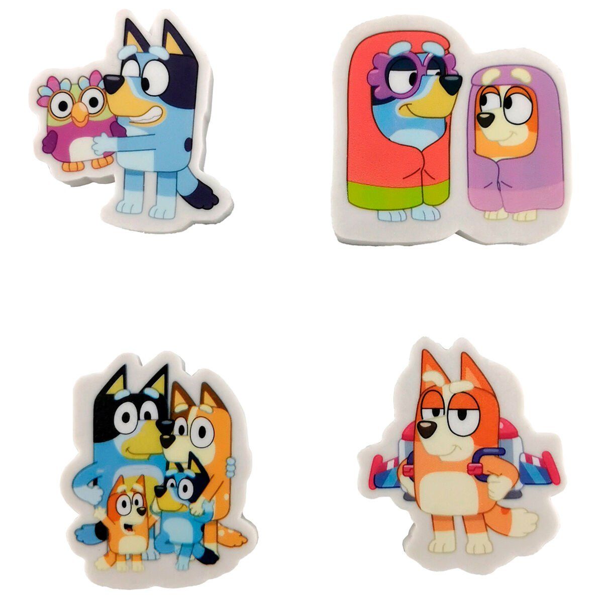 BLUEY - Bluey Set Con 4 Gomas De Borrar