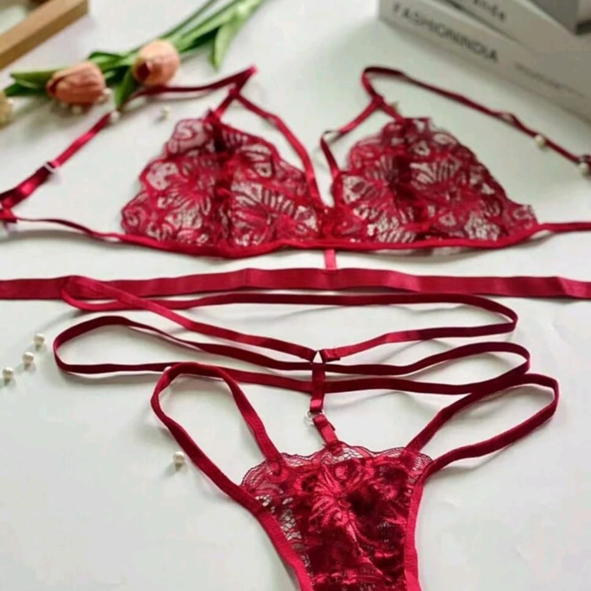GENERICO - Oferta Conjunto De Ropa Interior De Encaje NuevaTemporada