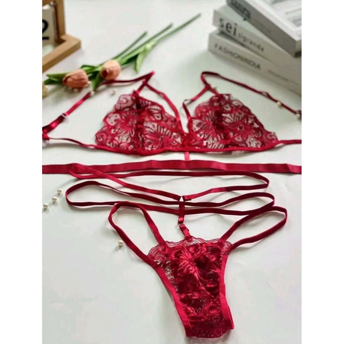 GENERICO - Oferta Conjunto De Ropa Interior De Encaje NuevaTemporada