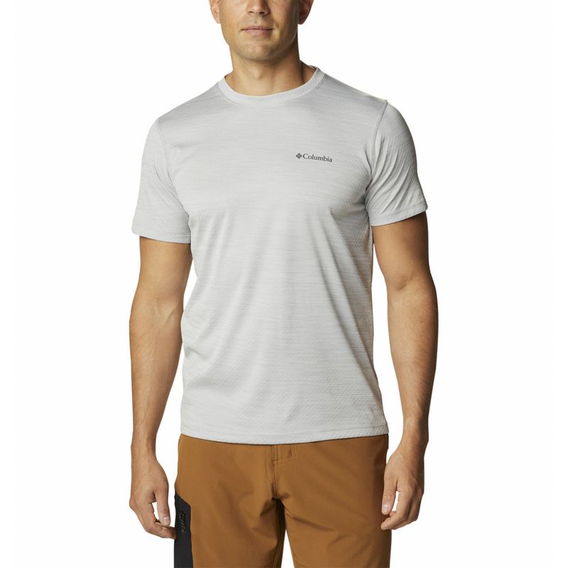 COLUMBIA - Polera Manga Corta Hombre Zero Rules Gris COLUMBIA.-
