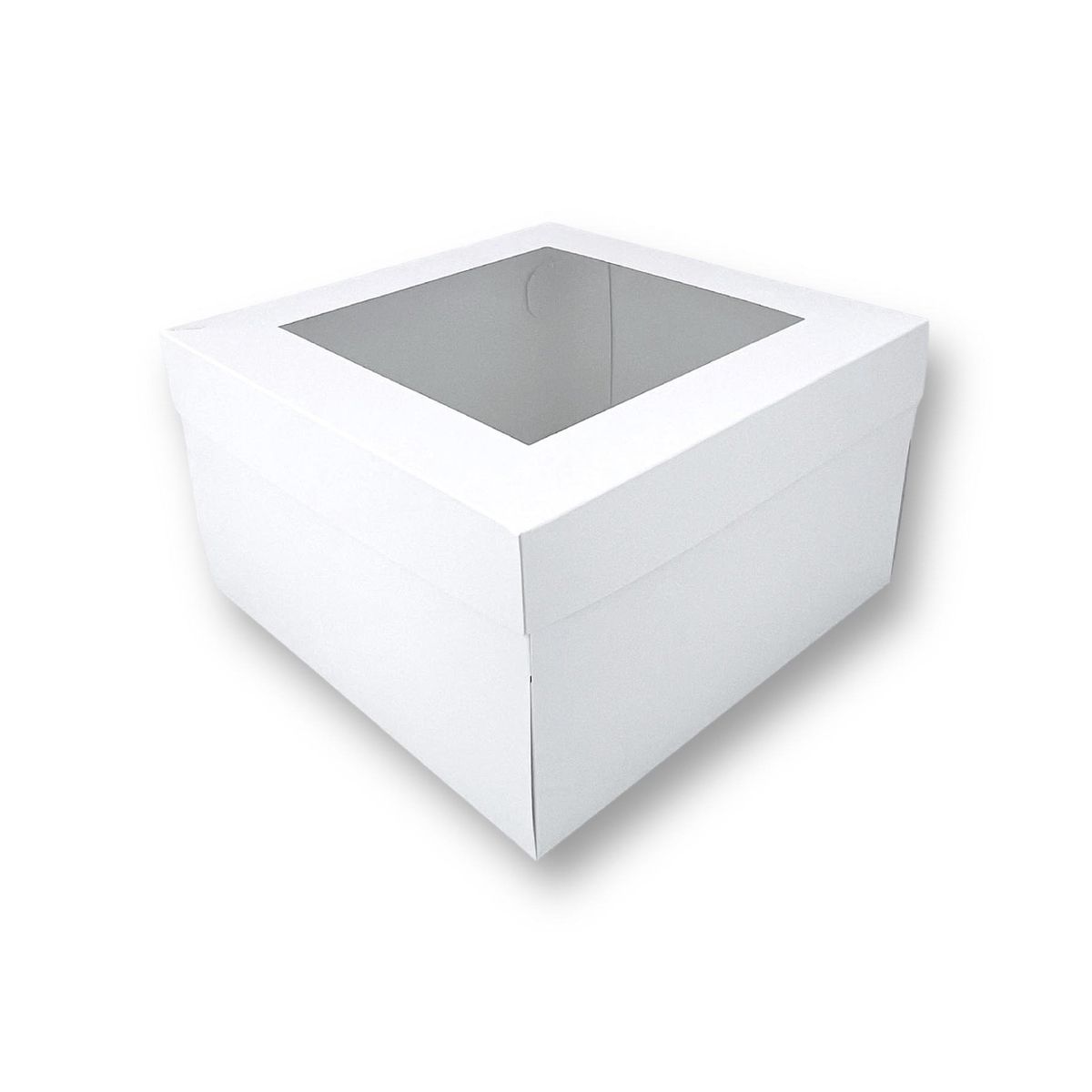 GENERICO - Pack 10 Cajas Para Tortas Pequeñas 21x21x14cm Con Visor