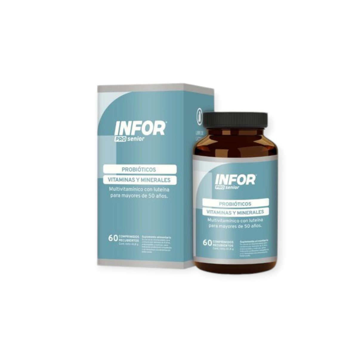 INFOR - PRO SENIOR PROBIOTICOS VITAMINAS Y MINERALES 60 COMPR - INFOR