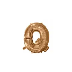 GENERICO - Globo Letra Q Oro Rosa 40 pulgadas