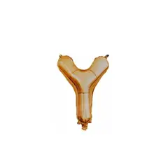 GENERICO - Globo Letra Y Oro Rosa 40 pulgadas