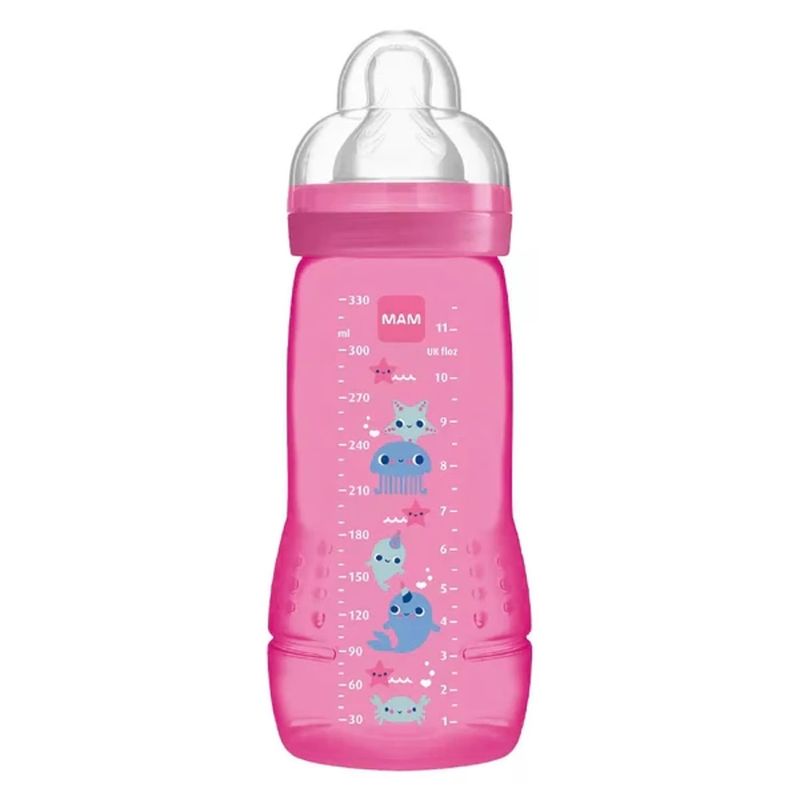 MAM - Mamadera Easy Active 330 ml Paradise Island Mam- Rosa