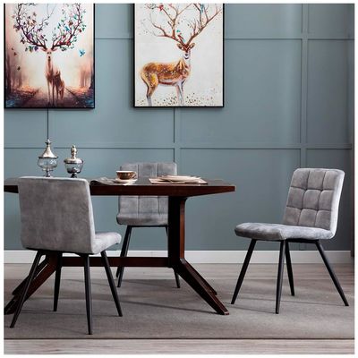 Imagen 2 del producto Pack de 4 Sillas de Comedor Modernas Velvet Gris