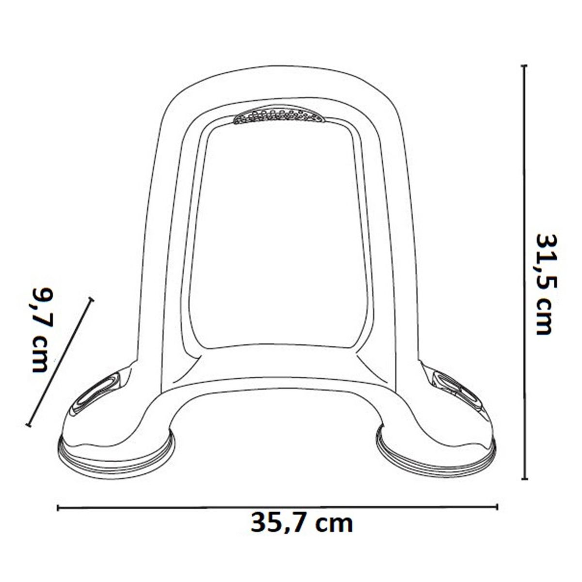 BATHLOC - Barra Apoyo en U Succion Baño