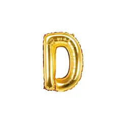 GENERICO - Globo Letra D Dorado 40 pulgadas