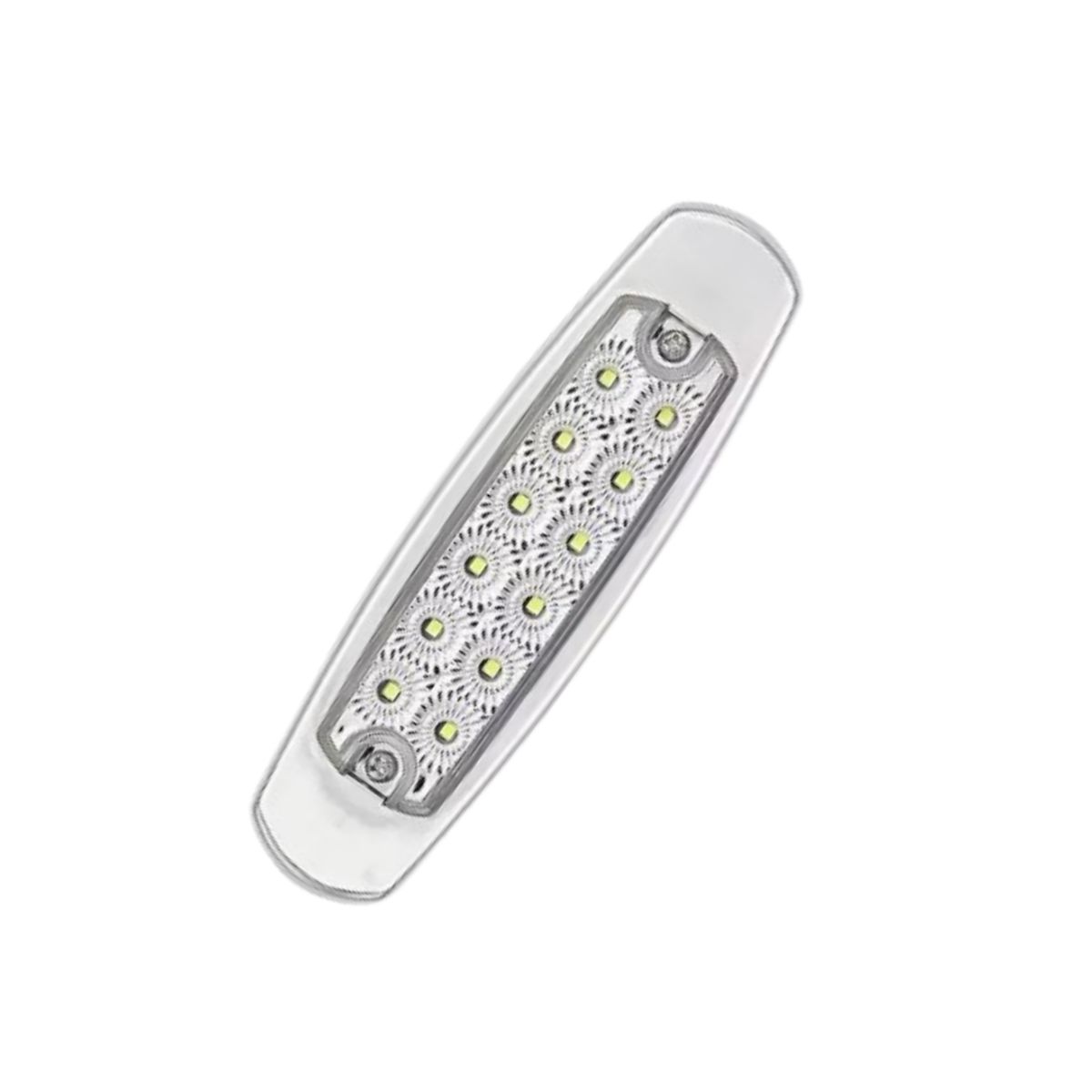 GENERICO - Par Foco Luz Lateral Led Bi-volts Trocha 12-24v LUZ BLANCA