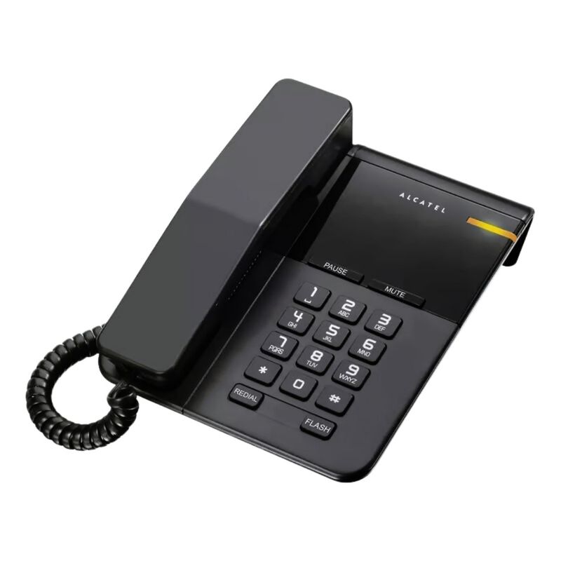 ALCATEL - Teléfono Sobre Mesa Botones Grandes LCD Negro Alcatel T22