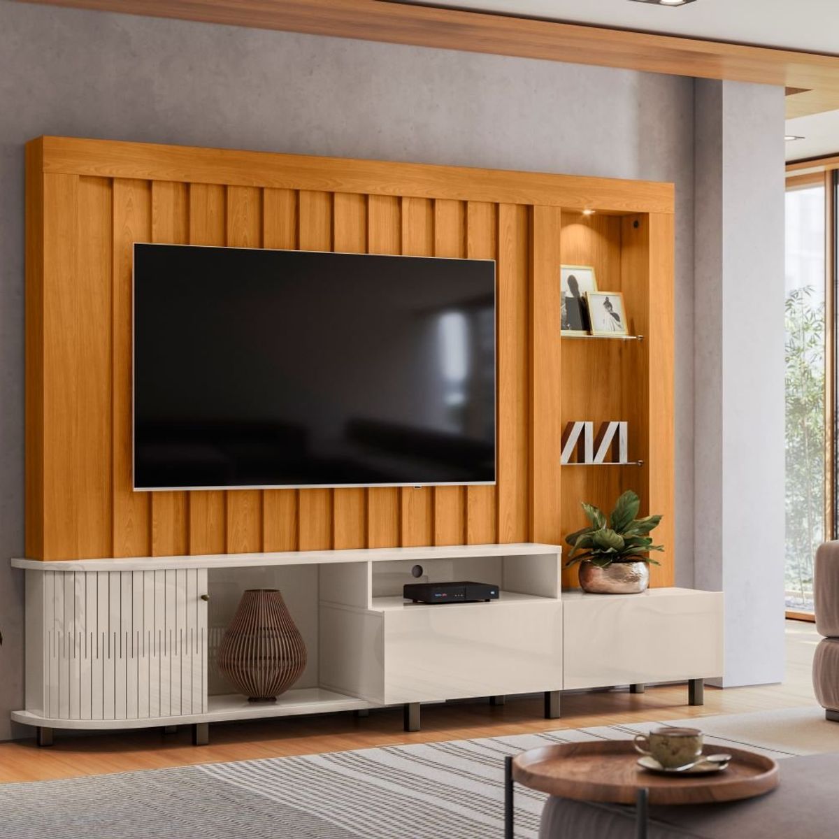 TAHUARI - Home Theater Le Mans cinamomo off white