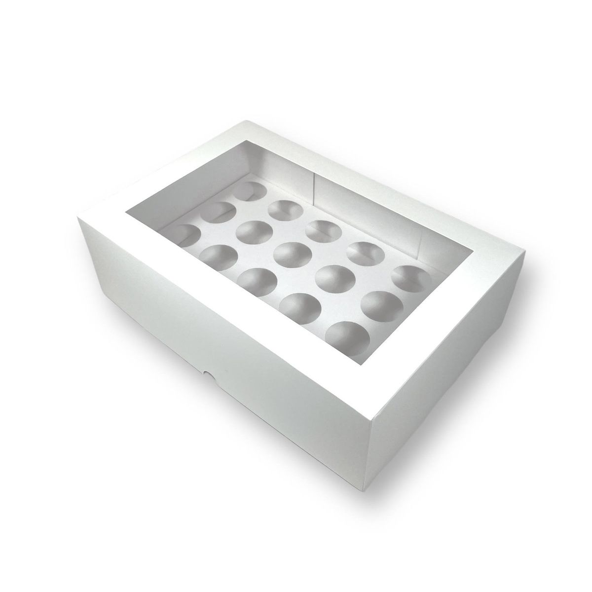 GENERICO - Pack 10 Cajas Para 24 Shots Postres 33x22x10cm